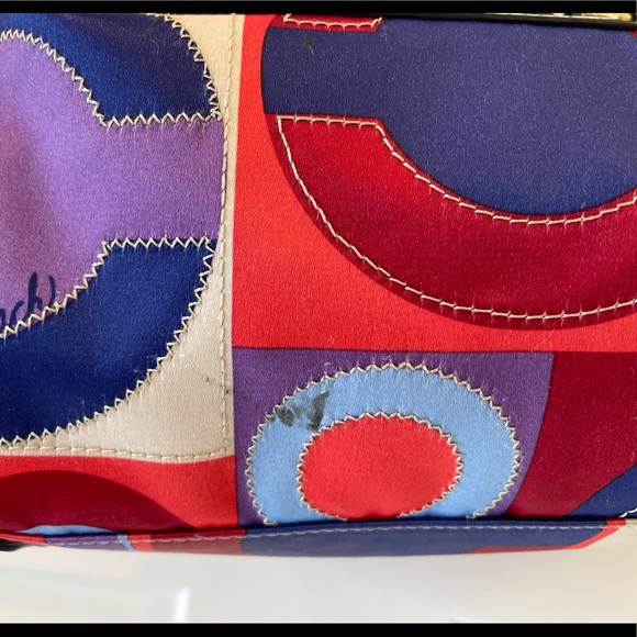 Coach Statement Blue, White, Red, Purple Handbag - Picture 7 of 11